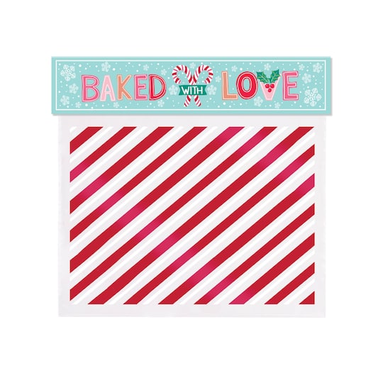 Striped Zip Top Bags By Celebrate It&#xAE;